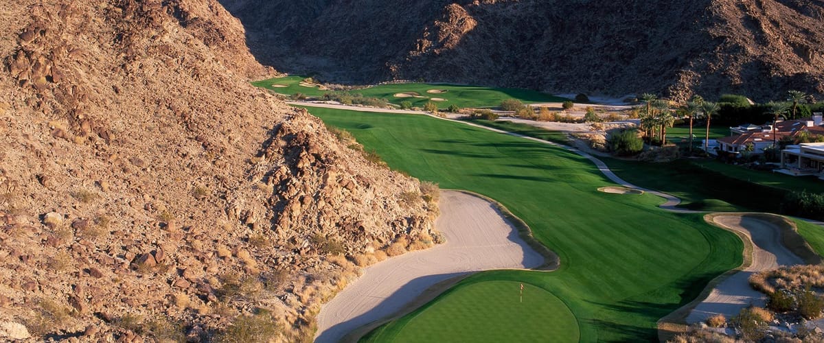 PGA WEST Pete Dye Mountain Course golf course view